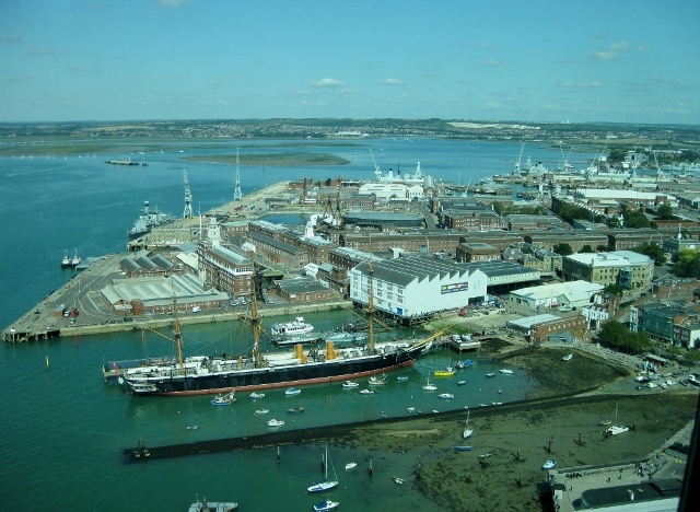 View of the Historic Dockyard from the Spinnaker Tower